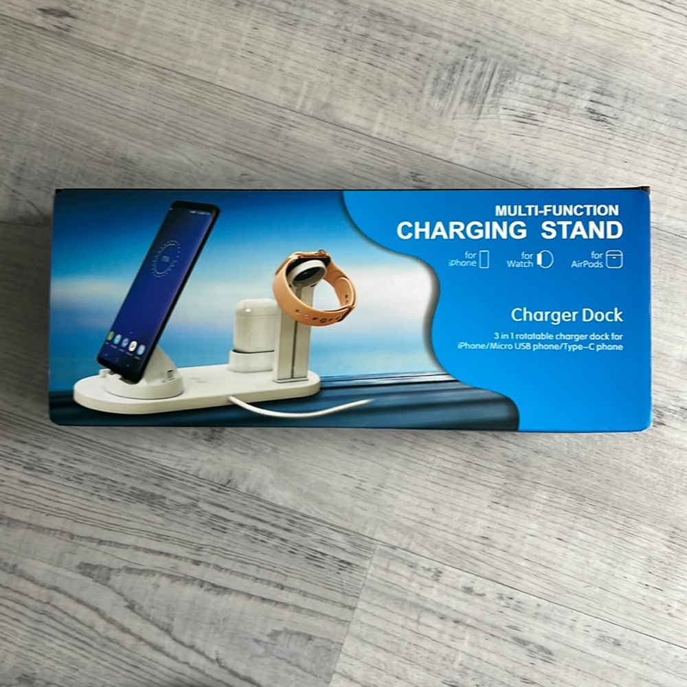 Multi Function Charging Stand for iPhone, watch and airpods💙